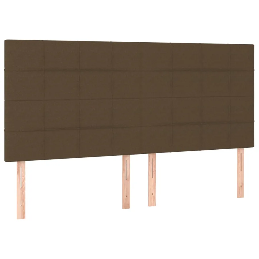 Sommier à lattes de lit avec matelas Marron foncé 200x200 cm - 5