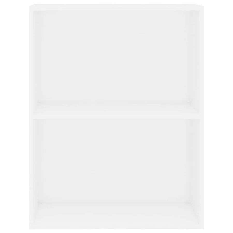 Bibliothèque blanc 60x30x76,5 cm bois d'ingénierie - 3