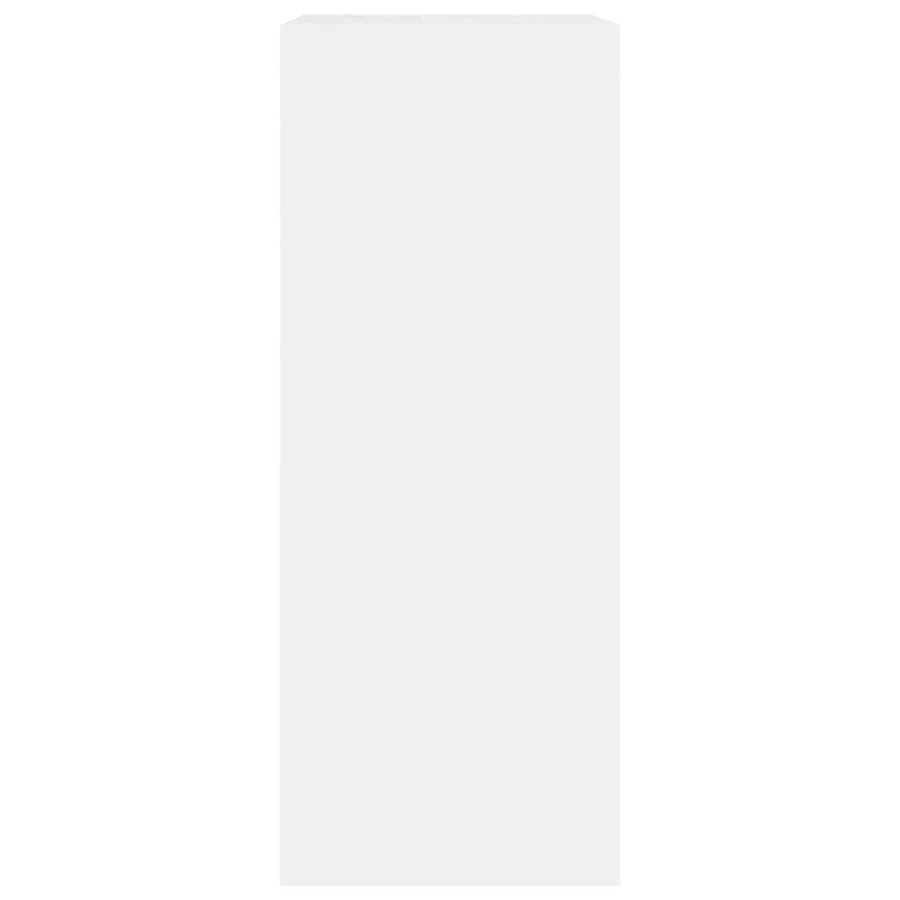 Bibliothèque blanc 60x30x76,5 cm bois d'ingénierie - 4