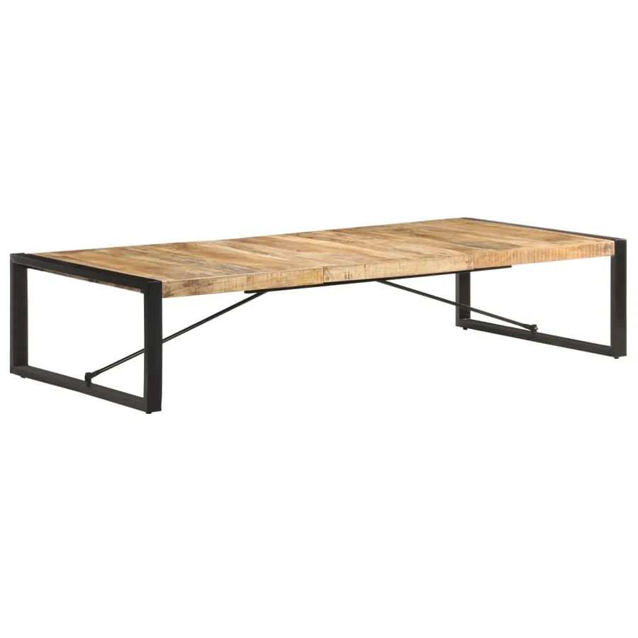 Table basse 180x90x40 cm Bois de manguier brut