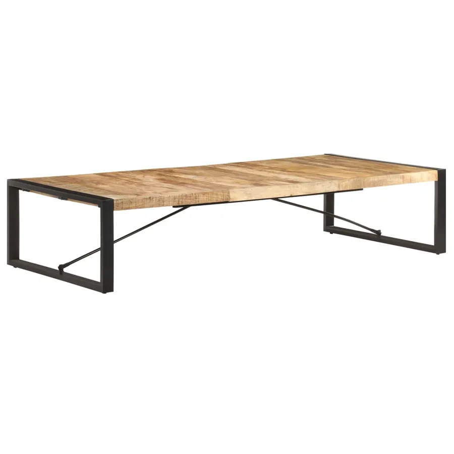Table basse 180x90x40 cm Bois de manguier brut - 10