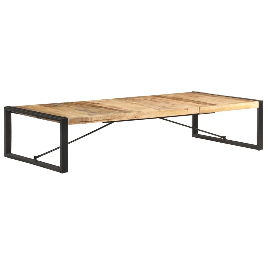 Table basse 180x90x40 cm Bois de manguier brut - 11