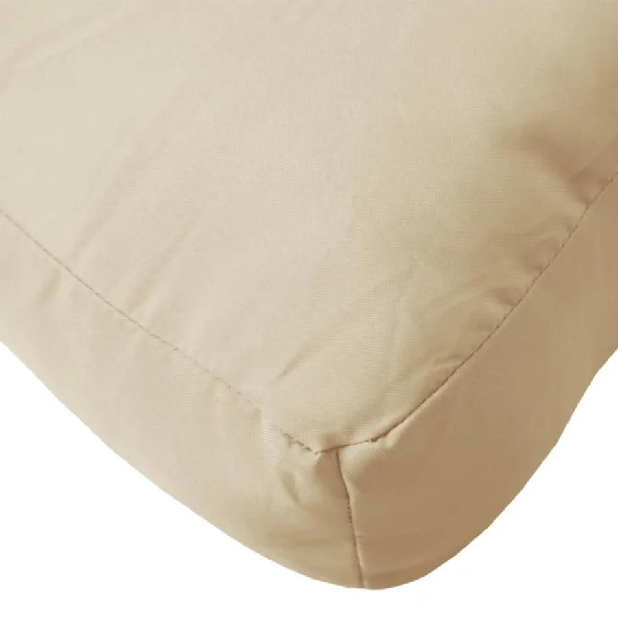Coussin de palette beige 50x50x12 cm tissu - 8