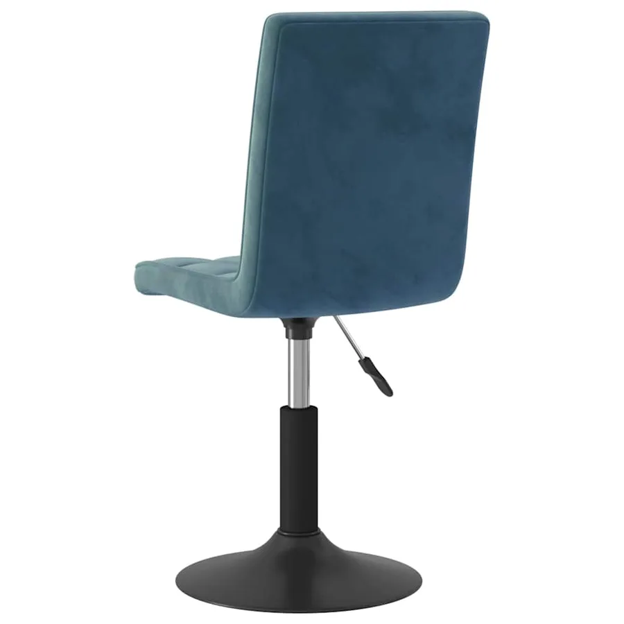 Chaises pivotantes à manger lot de 2 bleu velours - 6