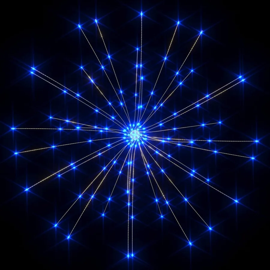 Feu d'artifice de Noël d'extérieur bleu clair 20 cm 140 LED - 4