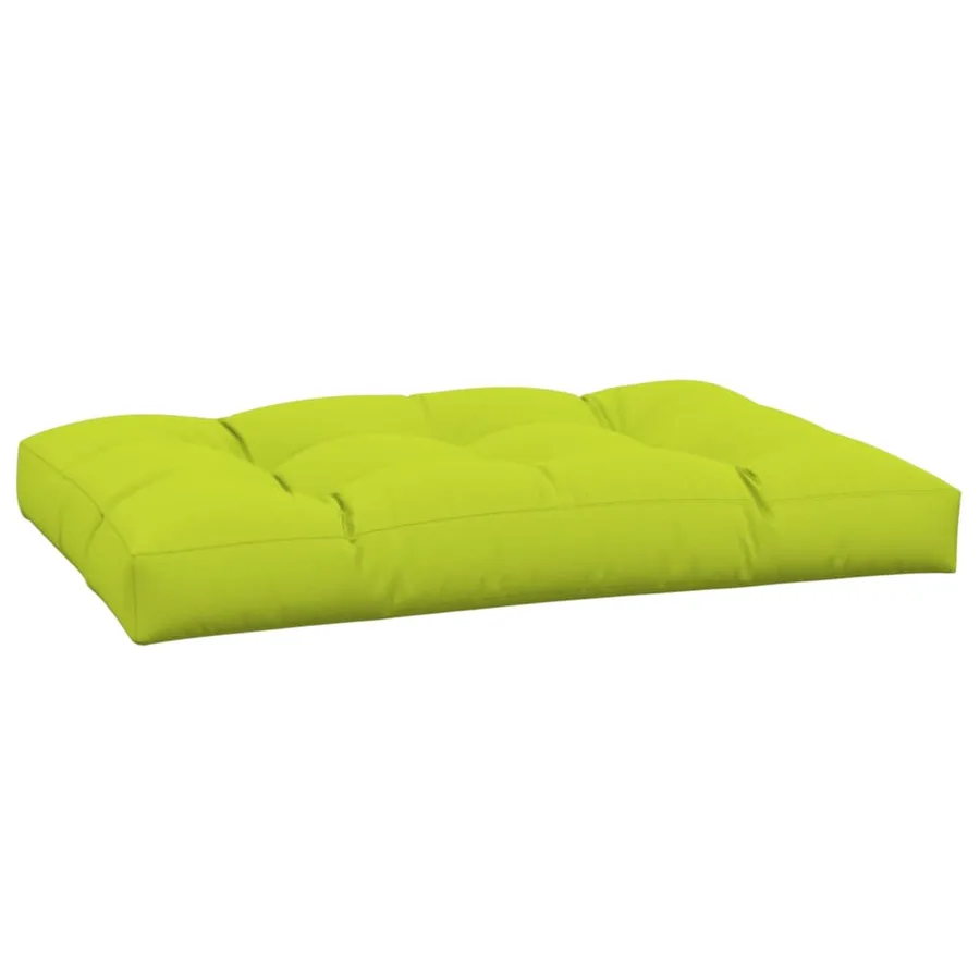 Coussin de palette vert vif 120x80x12 cm tissu - 2