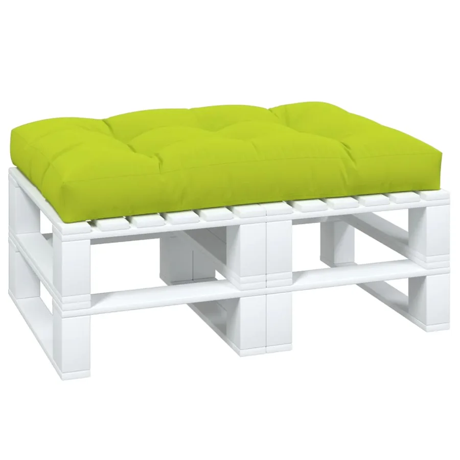 Coussin de palette vert vif 120x80x12 cm tissu - 3