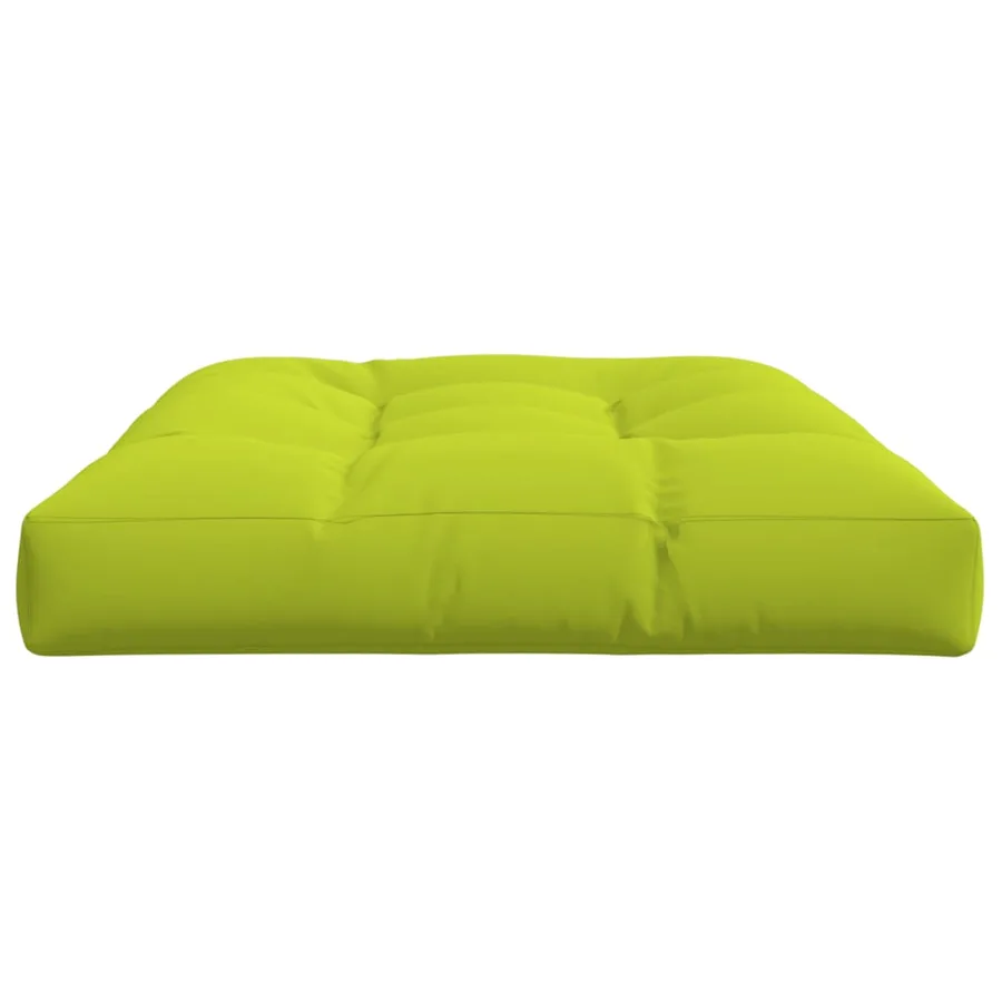 Coussin de palette vert vif 120x80x12 cm tissu - 5