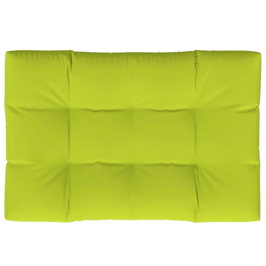 Coussin de palette vert vif 120x80x12 cm tissu - 6