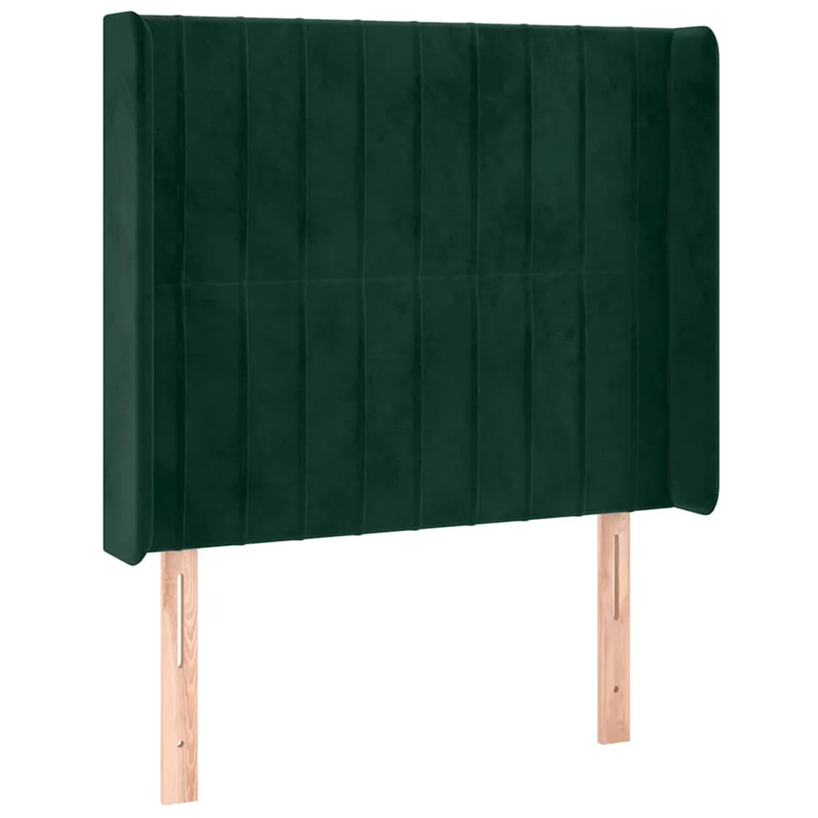 Sommier à lattes de lit matelas LED Vert foncé 80x200cm Velours - 7
