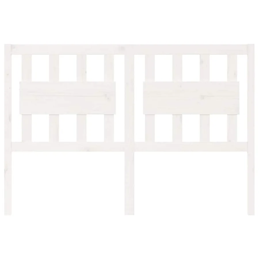 Tête de lit blanc 140,5x4x100 cm bois massif de pin - 3