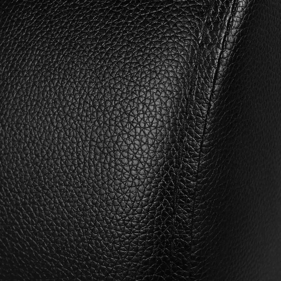 Fauteuil inclinable 2 places en similicuir noir - 5