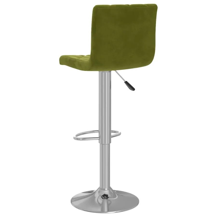 Tabourets de bar lot de 2 vert clair velours - 6