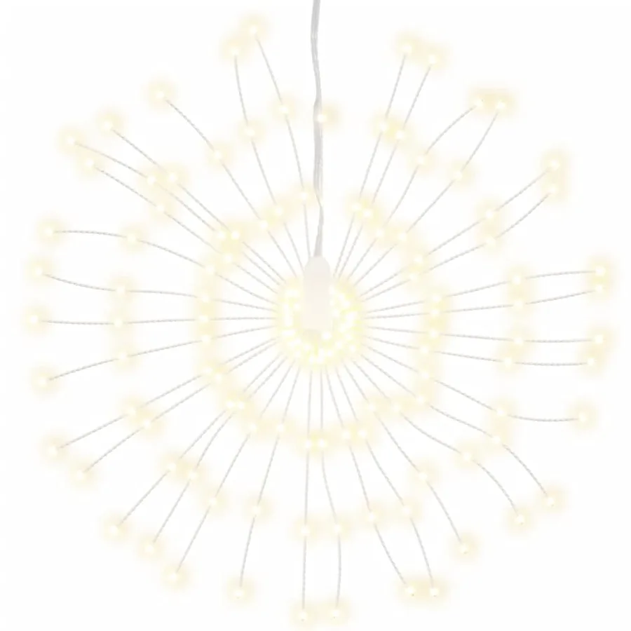 Feu d'artifice de Noël d'extérieur Blanc chaud 20 cm 140 LED - 8