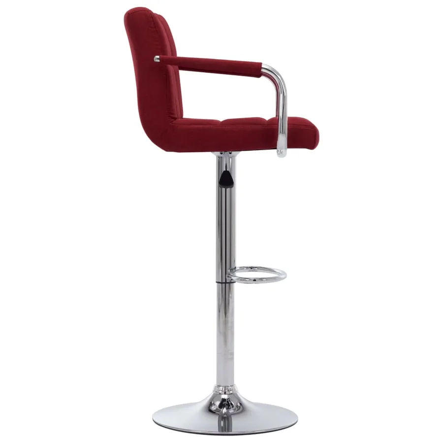 Chaise de bar Bordeaux Tissu - 3