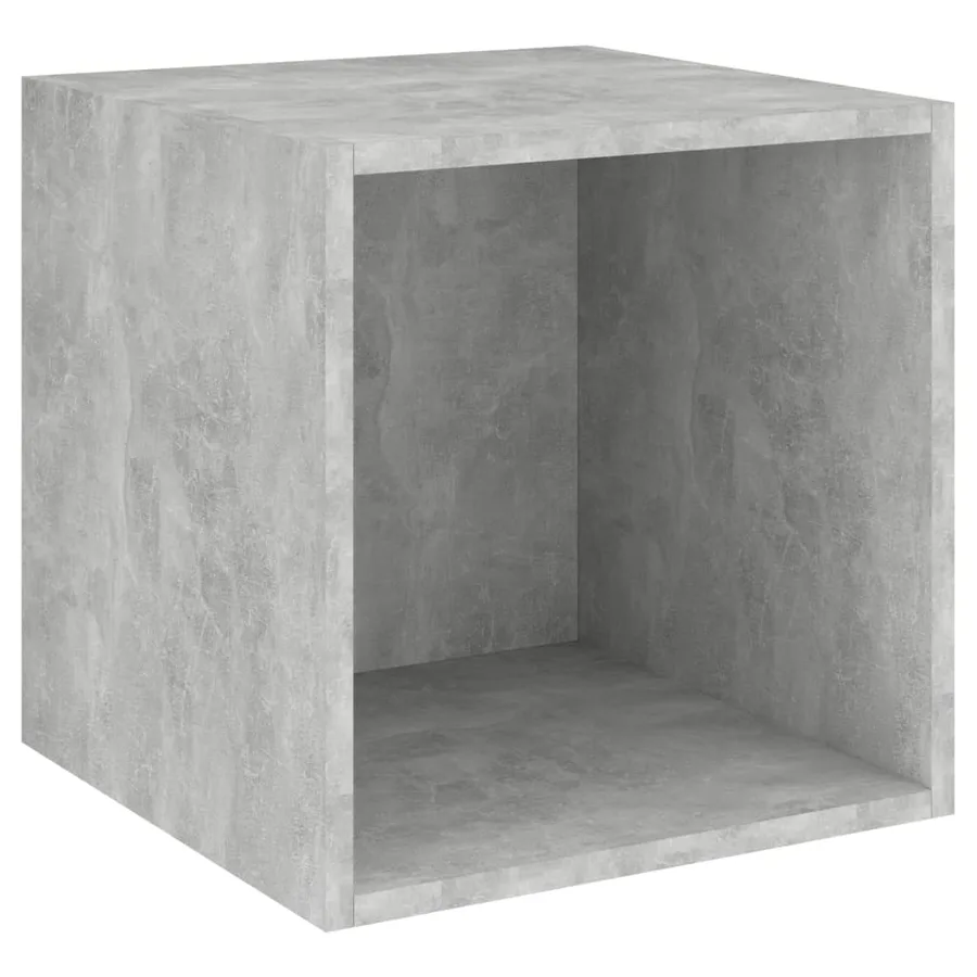 Ensemble de meuble TV 2 pcs Gris béton Bois d'ingénierie - 4