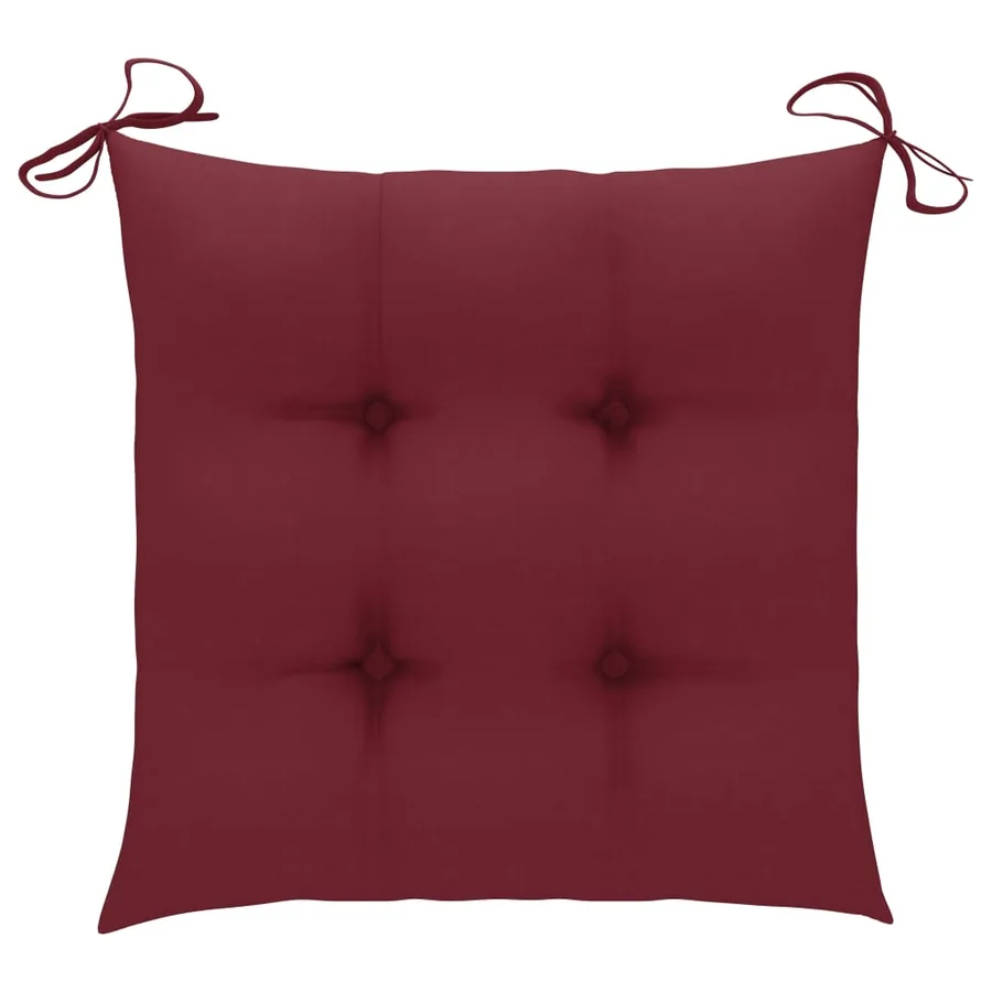 Ensemble à manger d'extérieur pliable 5pcs avec coussins Bambou - 16