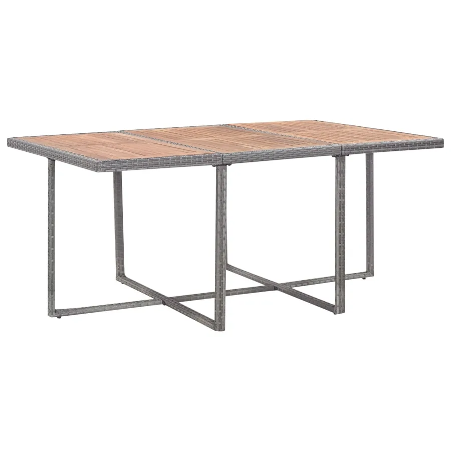 Ensemble à manger d’extérieur et coussins 11 pcs résine tressée - 3