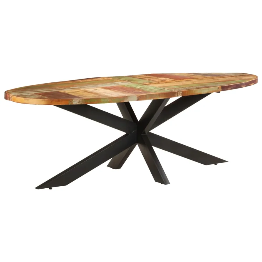 Table à dîner 240x100x75 cm Bois de récupération solide