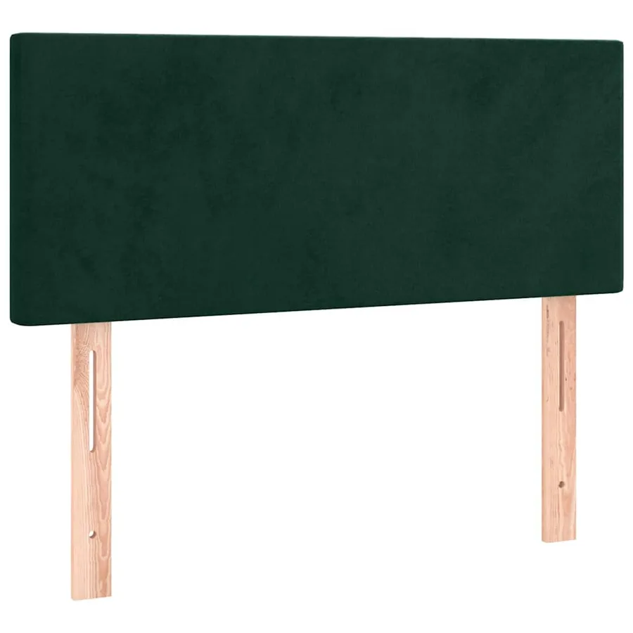 Sommier à lattes de lit avec matelas Vert foncé 90x190 cm - 6