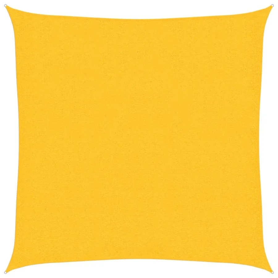 Voile d'ombrage 160 g/m² Jaune 2x2 m PEHD - 2