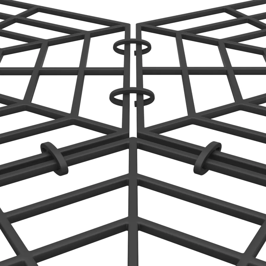 Protection d'étang 40 pcs Noir Polypropylène - 7