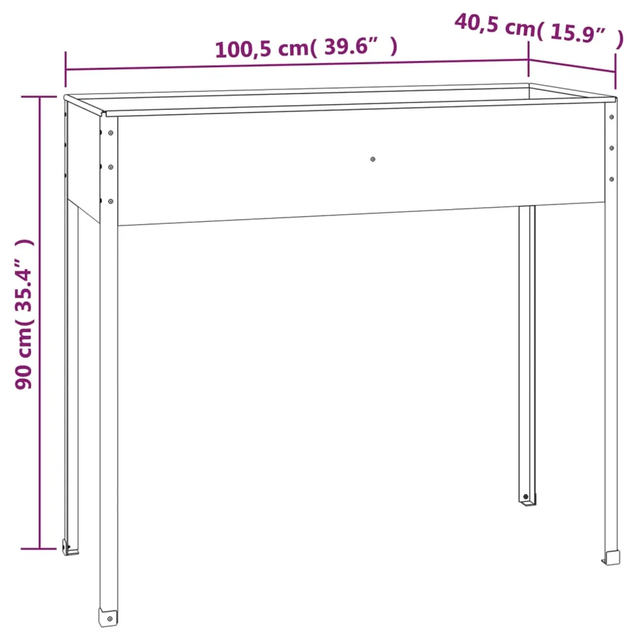Jardinières 2 pcs Anthracite Acier galvanisé - 8