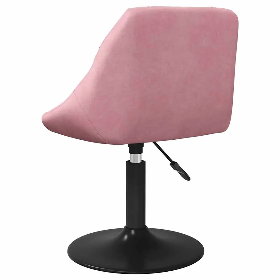 Chaises pivotantes à manger lot de 2 Rose Velours - 6