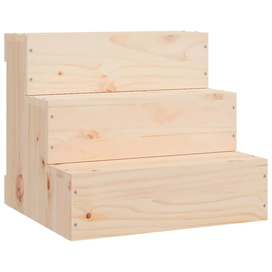 Escalier pour animaux de compagnie 40x37,5x35 cm Bois de pin - 2
