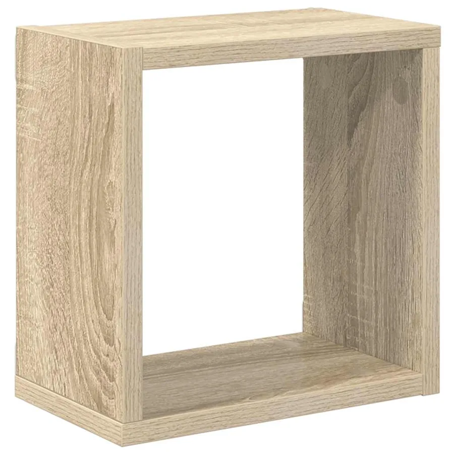 Étagères cube murales 2 pcs Chêne sonoma 26x15x26 cm - 5