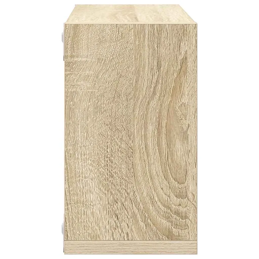 Étagères cube murales 2 pcs Chêne sonoma 26x15x26 cm - 7
