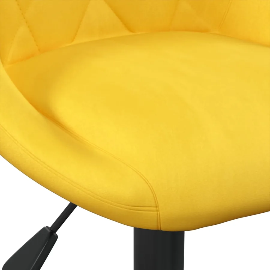 Tabouret de bar Jaune moutarde Velours - 7