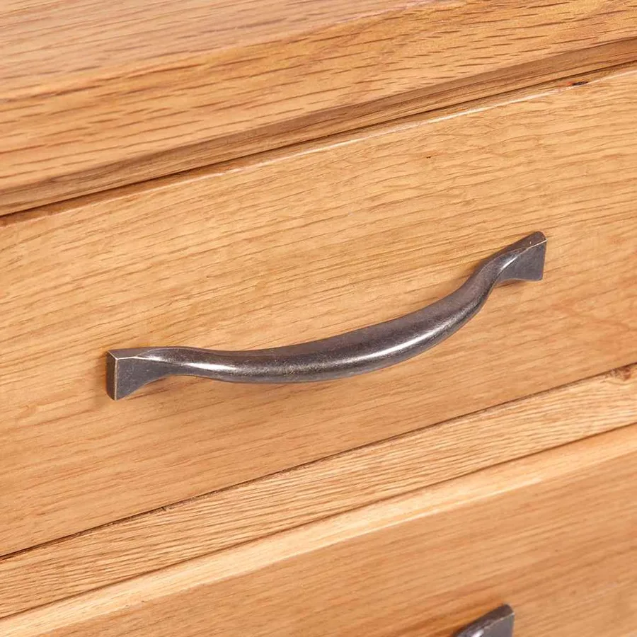 Tables de chevet 2 pcs 40x30x54 cm Bois de chêne massif - 5