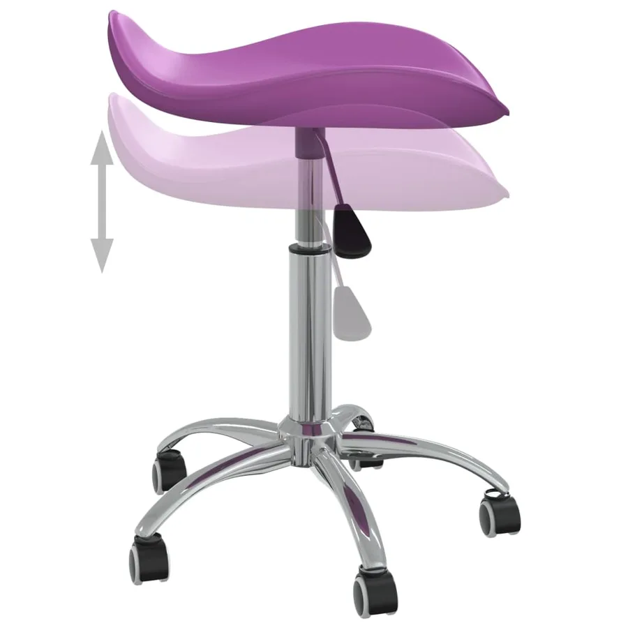 Chaise à manger pivotante Violet Similicuir - 5