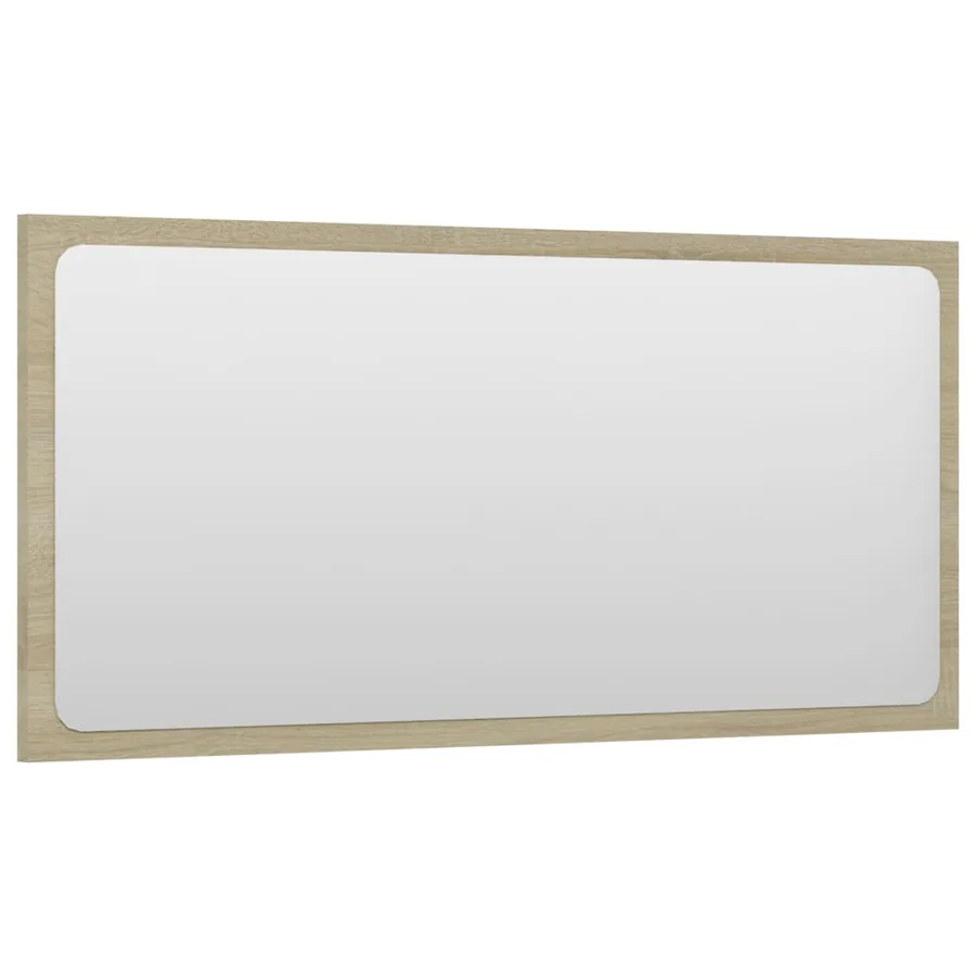 Miroir de salle de bain Chêne sonoma 80x1,5x37 cm Aggloméré - 3