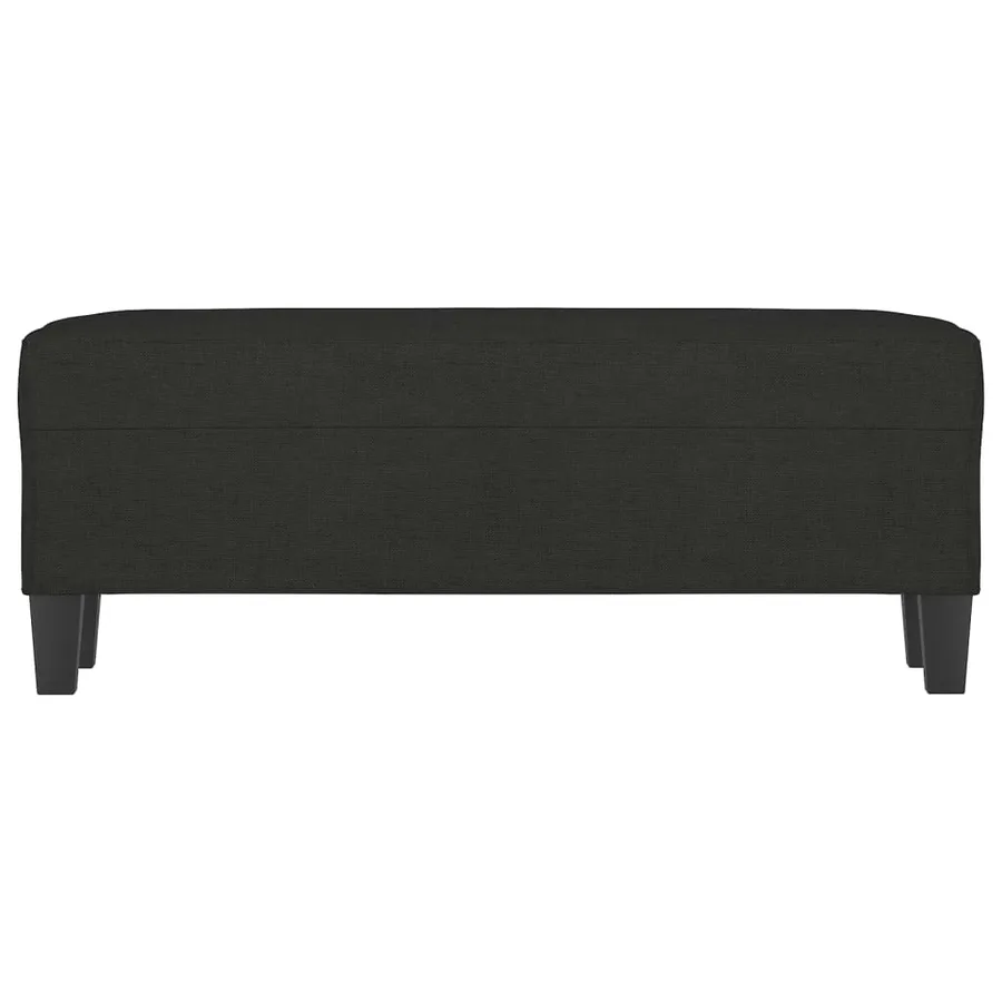 Banc Noir 100x35x41 cm Tissu - 3