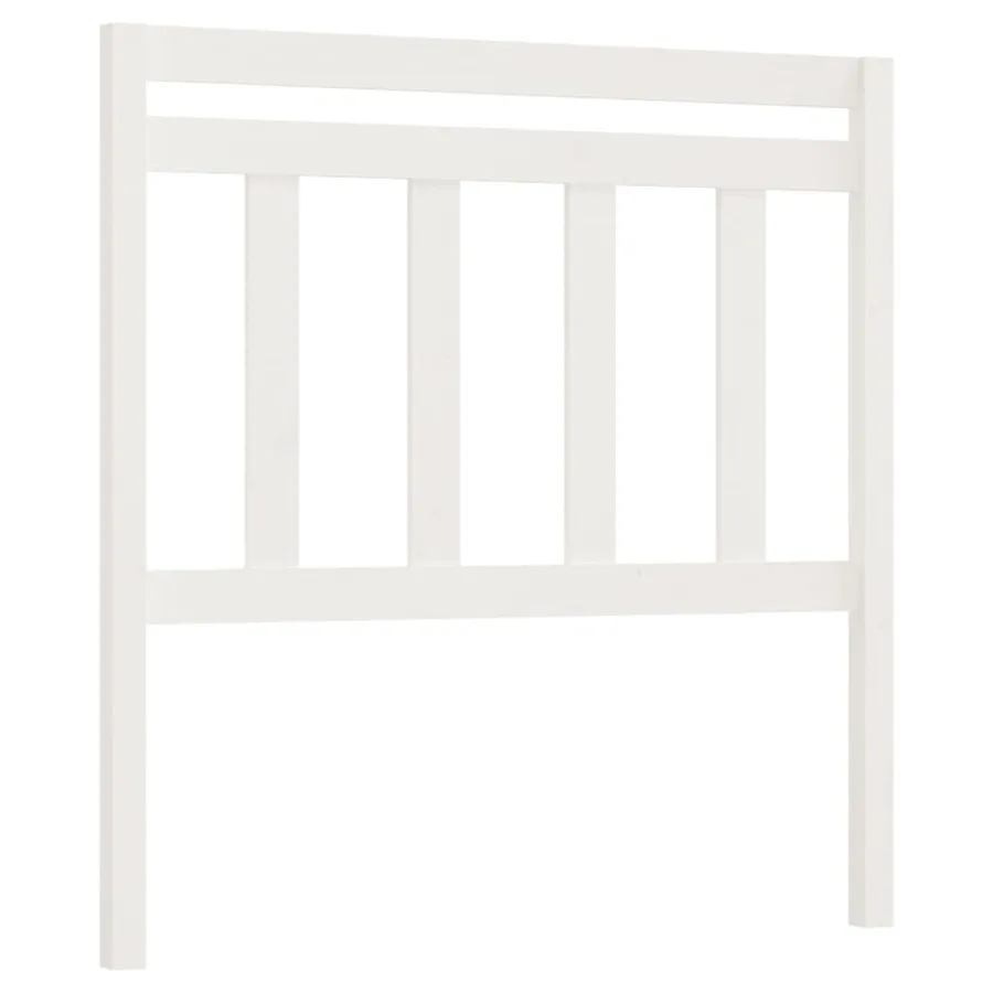 Tête de lit Blanc 106x4x100 cm Bois massif de pin - 2