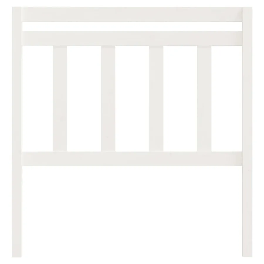 Tête de lit Blanc 106x4x100 cm Bois massif de pin - 3