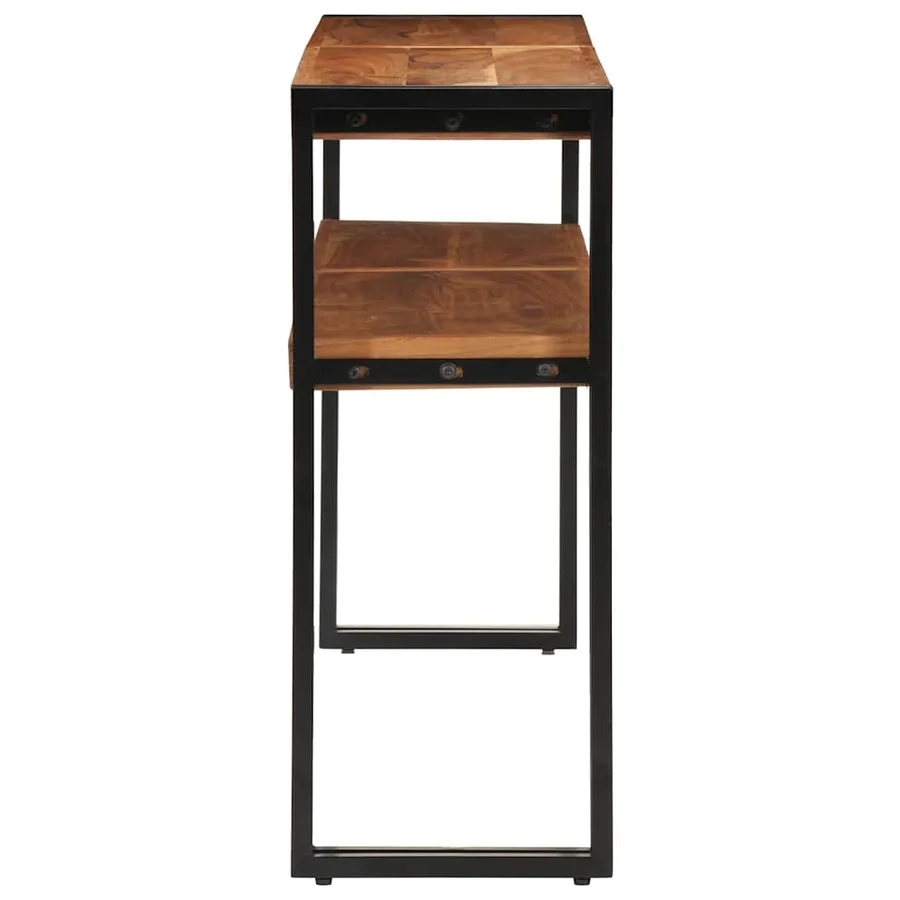 Table console 150x30x75 cm Bois d'acacia solide - 5