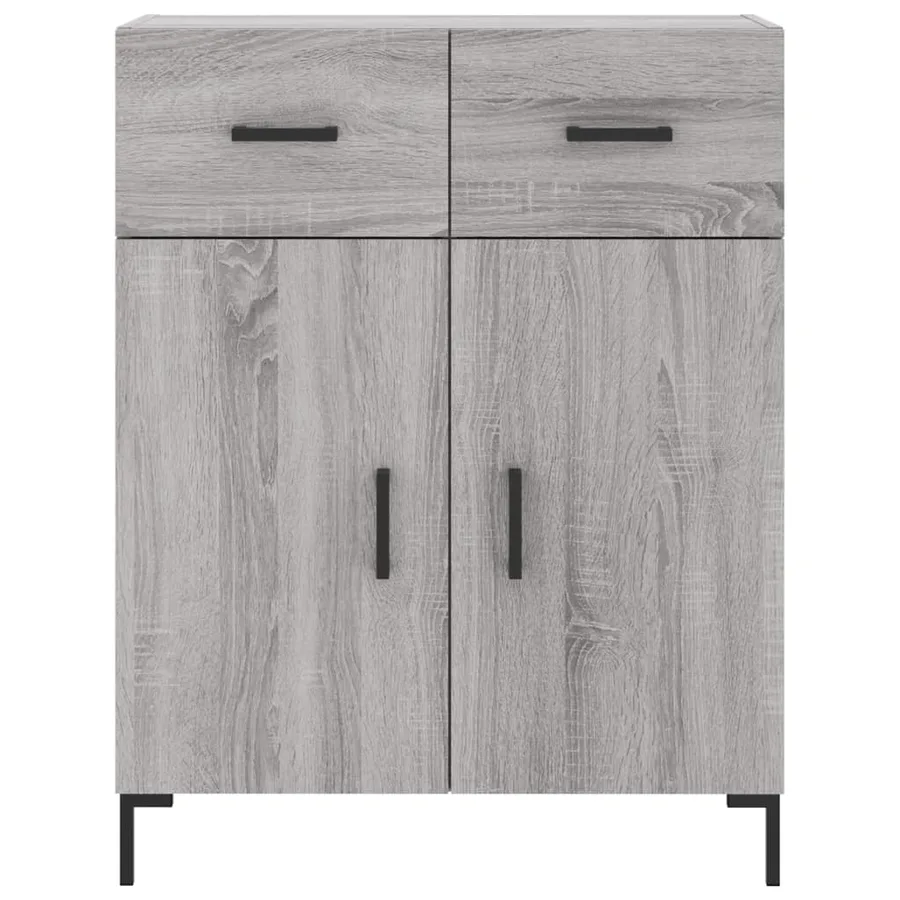 Buffet haut Sonoma gris 69,5x34x180 cm Bois d'ingénierie - 8