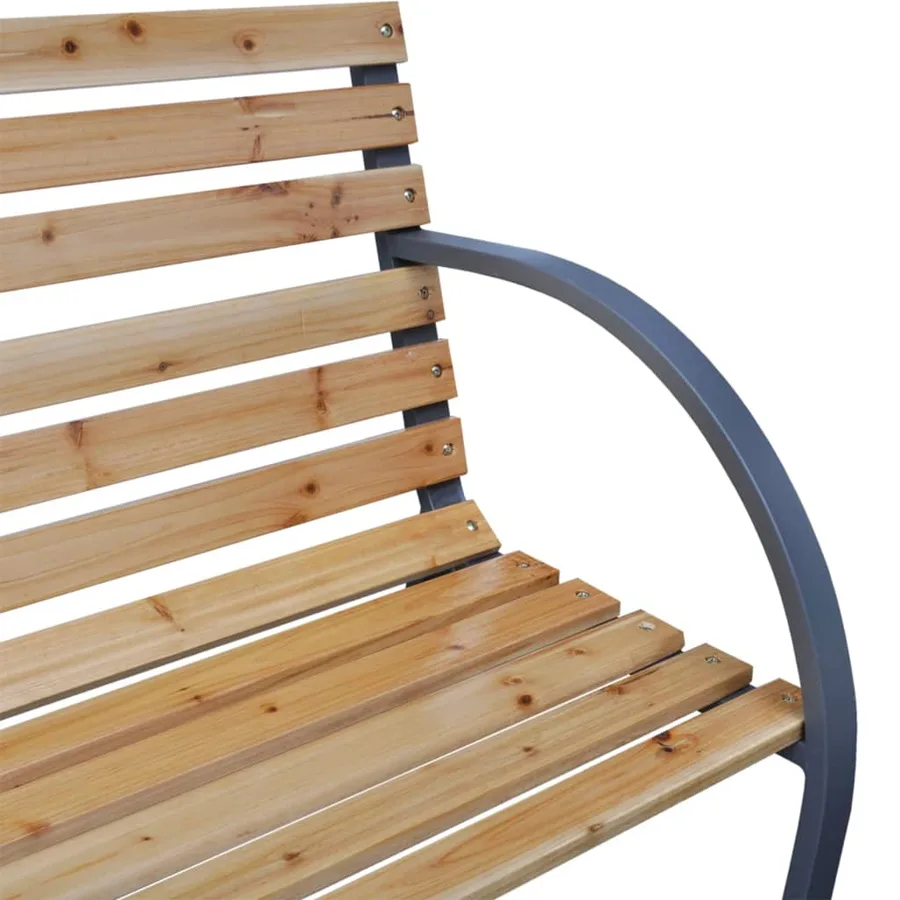 Banc de jardin 112 cm Bois de sapin massif - 3