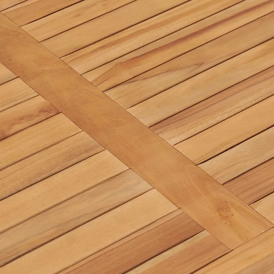 Table à dîner de jardin 120x70x77 cm Bois de teck solide - 5