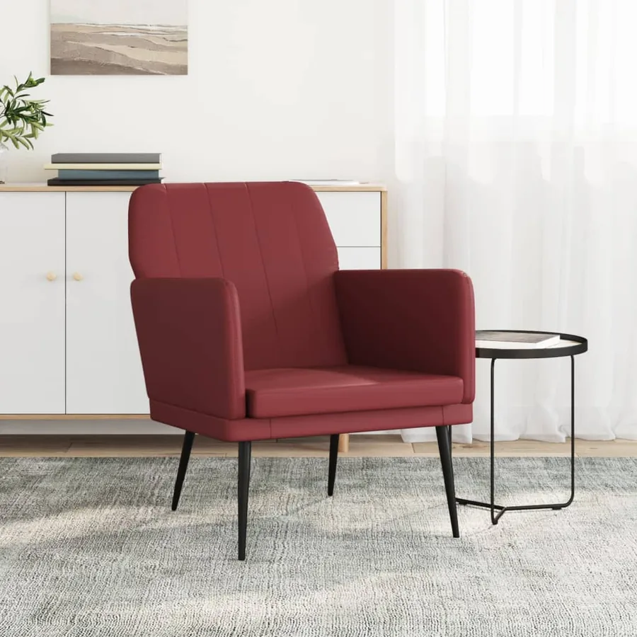 Fauteuil Bordeaux 61x78x80 cm Similicuir