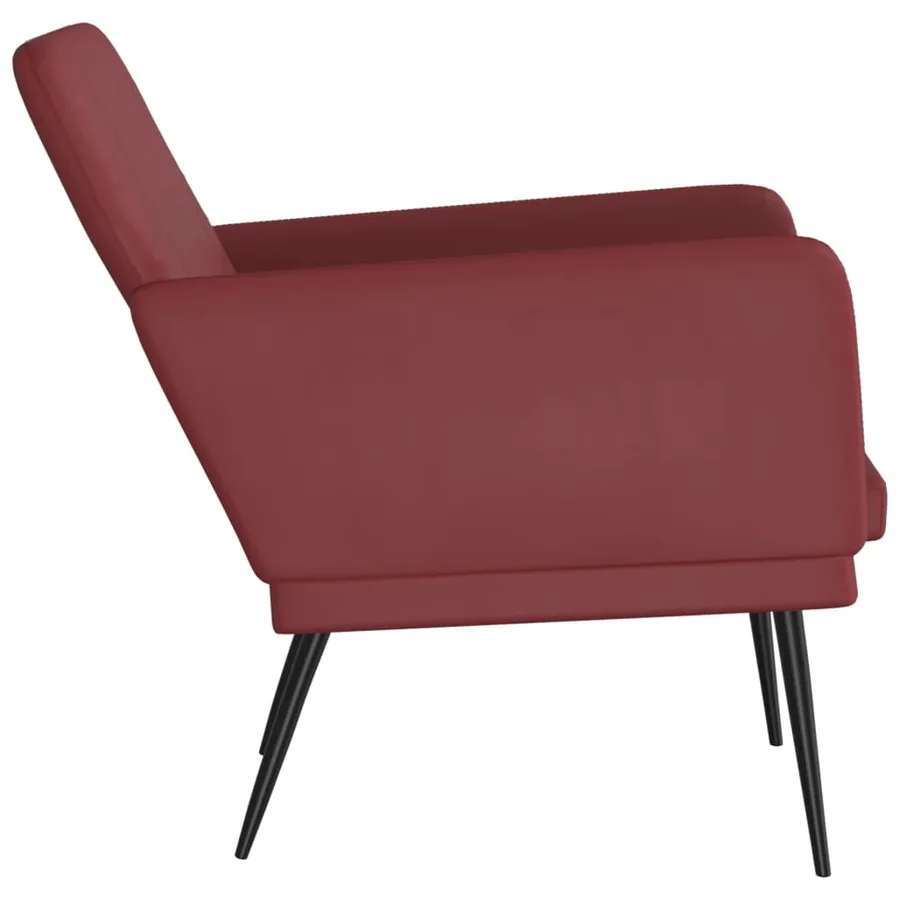 Fauteuil Bordeaux 61x78x80 cm Similicuir - 4
