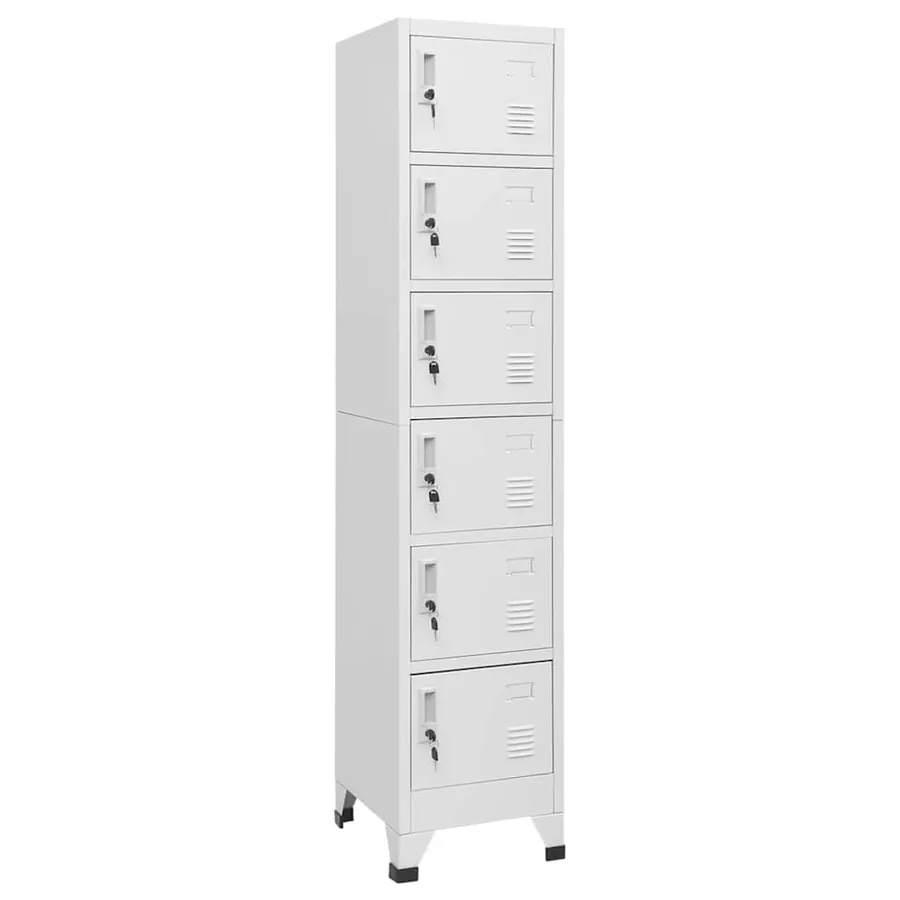 Armoire à casiers Gris clair 38x40x180 cm Acier
