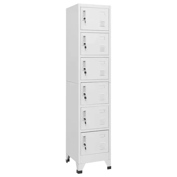 Armoire à casiers Gris clair 38x40x180 cm Acier
