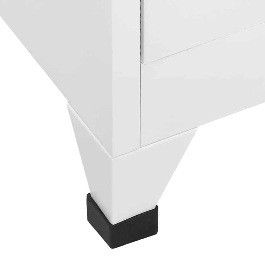 Armoire à casiers Gris clair 38x40x180 cm Acier - 6