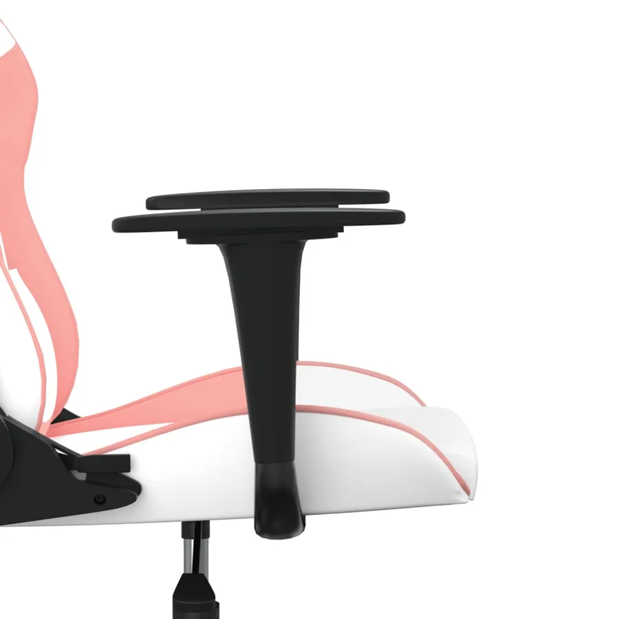 Chaise de jeu de massage Blanc et rose Similicuir - 10