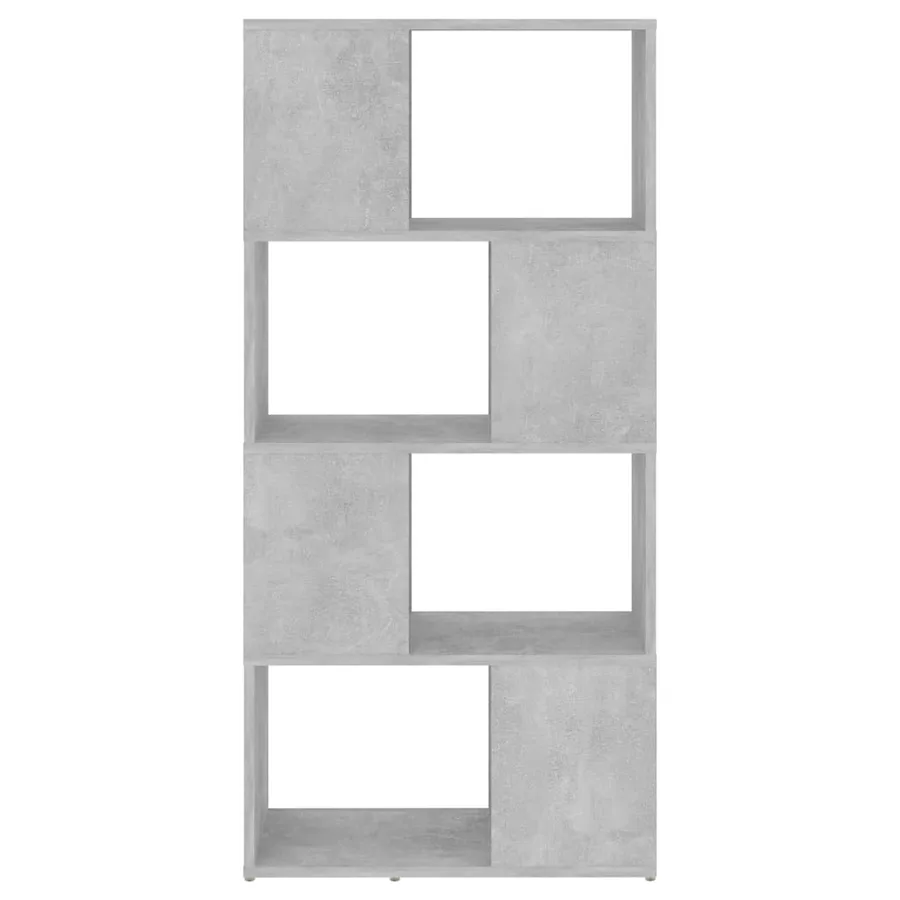 Bibliothèque/Séparateur de pièce Gris béton 60x24x124,5 cm - 5