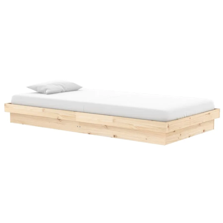 Cadre de lit Bois massif 90x200 cm - 3